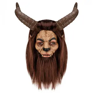 Groothandel Halloween Maskers Latex Head Sets Schoonheid En Beest Maskers Dierenkop Sets Bar Dans Cosplay Rekwisieten