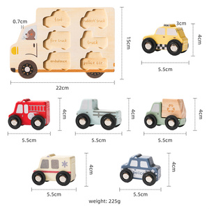 Juguete de Madera Moderno Montessori para Niños y Niñas, Juego de Rompecabezas de Coche, Juguetes Educativos para Niños Pequeños - Product Image 6