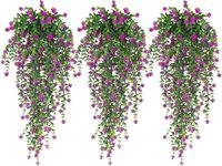 L965 Guirlande de plantes artificielles suspendues, lierre et fougères en plastique, résistantes pour l'extérieur