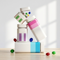 Bocaux en verre hermétiques tendance et de grande taille, de qualité alimentaire, anti-odeur, pour bonbons gélifiés, capsules, poudre, huile, fleurs séchées