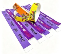 Bracelet Tyvek 100 % étanche pour piscine et parc aquatique - Jetable, en papier synthétique, avec impression personnalisée pour passe d'entrée