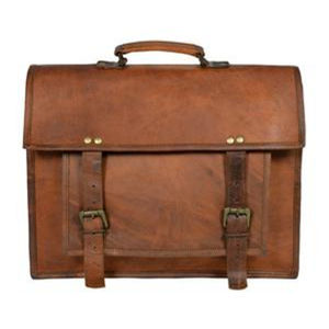 Sacoche en cuir véritable marron pour homme et femme, sacoche pour ordinateur portable de bureau, qualité supérieure, personnalisable, sac fait main - Product Image 3