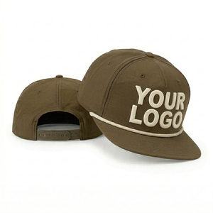 Gorra de 5 Paneles Personalizada <span class=keywords><strong>con</strong></span> Logotipo Bordado en 3D para Marcas de Ropa Urbana, Clubes al Aire Libre, Gorra de Algodón <span class=keywords><strong>con</strong></span> Cierre a Presión - Product Image 1