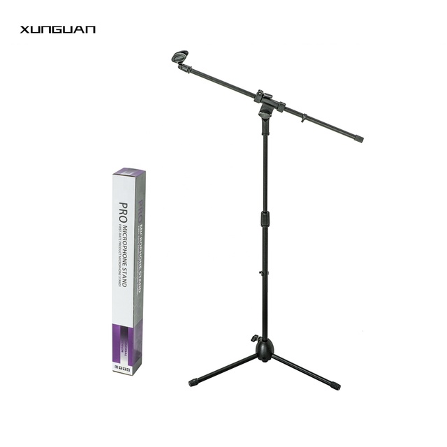 MS-74 Metal and Plastic Live Microphone Stand Floor Stage Studio Recording Stand with Handheld Microfone Holder