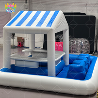 Tente flottante gonflable personnalisable de ballon de barre de piscine avec des sièges pour des parties