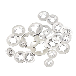 10 pièces/sac NINDEJIN Rondelles Starlock à dents internes en acier inoxydable 304 / acier noir 65Mn, Norme DIN, Usage général industriel M3-M12 - Product Image 4