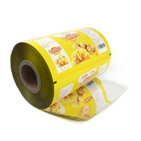 Rouleau de film alimentaire laminé en aluminium pour chips, emballage personnalisé imprimé, film plastique