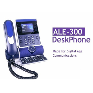 ALE-300 <span class=keywords><strong>Téléphone</strong></span> de bureau professionnel avec double Ethernet Gigabit, combiné filaire, double stack NOE-SIP, écran couleur 3,5 pouces 320x240 - Product Image 2