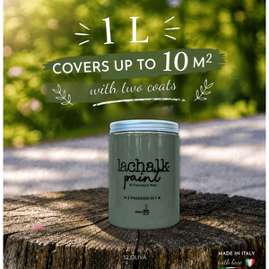 32 OLIVA 1lt LaChalk the evolution of chalk <b>paint</b> Where chalk meets resin: Hybrid Chalk Resin <b>Paint</b> made in Italy - Product Image 2