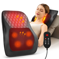 Dispositif de soutien dorsal, coussin de massage lombaire par pétrissage, tapis chauffant électrique, oreiller de massage Shiatsu pour le cou et les épaules