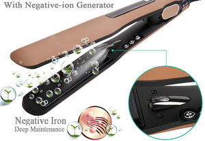 Herramientas de estilismo profesional para salón Zigzag Lace 2 en 1 Plancha de pelo y rizador Plancha de pelo de iones negativos - Product Image 5