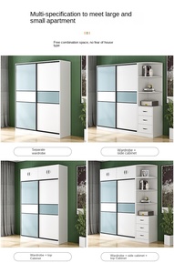 <span class=keywords><strong>Armoire</strong></span> moderne simple chambre familiale porte coulissante <span class=keywords><strong>largeur</strong></span> 200 <span class=keywords><strong>cm</strong></span> <span class=keywords><strong>armoire</strong></span> de rangement pour manteaux - Product Image 5