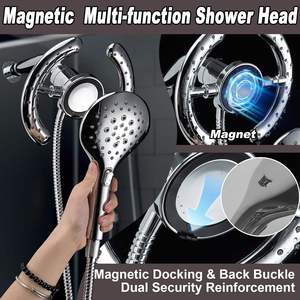 2025 Hot Selling Product High Pressure <strong>Hand</strong> <strong>Held</strong> <strong>Shower</strong> <strong>Head</strong> &amp; <strong>Rain</strong> <strong>Shower</strong> <strong>Head</strong> 2-IN-1 <strong>Shower</strong> <strong>Head</strong> Sert - Product Image 5