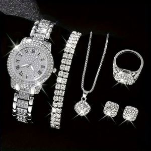 Reloj Popular/Crane para Mujer, Modelo XSVO Cornucopia, Moda Casual, Números Romanos, Aleación, Brazalete de Diamantes, Acero Inoxidable, 3BAR - Product Image 1