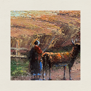 20 In× 24 in dipinti ad olio d'arte dipinti a mano 100% autentico soggetto classico animale da campo - Product Image 1