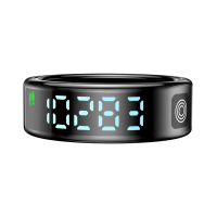 Estuche de Carga Inalámbrico para Anillo Inteligente, Material de Aleación Ligera, 11-30 Días de Duración de la Batería, Control por Aplicación, Monitor de Actividad Física, Sueño y Alarma
