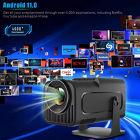 2025 Portable maison projecteur intelligent HY320 projecteur intelligent Android 11 LCD 300 ANSI Lumens écran vidéo 4K Mini HY320 projecteur