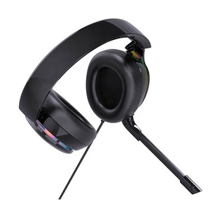 Studio USB có dây mềm earmuffs Over-Ear máy tính Tai nghe RGB chơi game tai nghe cho PS2 PS4 ps5 <span class=keywords><strong>Xbox</strong></span> một MacBook PC điều khiển - Product Image 5