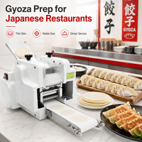 Machine Commerciale de Fabrication de Cuirs de Gyoza Faits Main, Presse à Peaux de Raviolis Japonais pour Restaurant, Haute Vitesse 3600-4200 Pièces/Heure