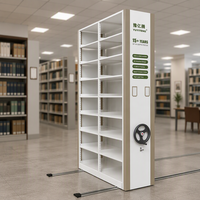 Système de rangement en acier pour bibliothèque, rayonnages mobiles mécaniques compacts, compacteur de dossiers mobile
