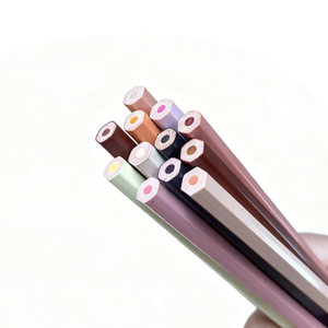 Vente directe d'usine Crayons <span class=keywords><strong>de</strong></span> couleur en plastique hexagonaux <span class=keywords><strong>de</strong></span> 7 pouces couleur chair Utilisation scolaire Logo et emballage personnalisés pour la certification EN71 ISO - Product Image 4