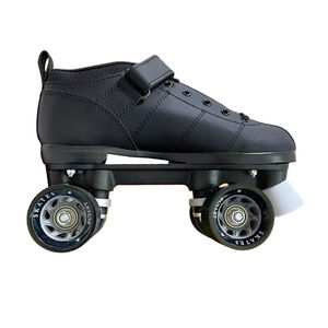 <span class=keywords><strong>Pattini</strong></span> a Rotelle per Adulti a Doppia Fila con Quattro Ruote, Guscio in PVC e Ruote in PU, Scarpe Resistenti per Esterni, Larghezza 4,5 cm - Product Image 1