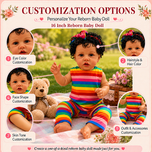 BAkwbwBY Fabricant Poupée Bébé Reborn Réaliste Noire Personnalisée 22 pouces Corps Entièrement en Vinyle <span class=keywords><strong>Lavable</strong></span> Poupée Nouveau-né <span class=keywords><strong>pour</strong></span> Éducation et Collection - Product Image 4