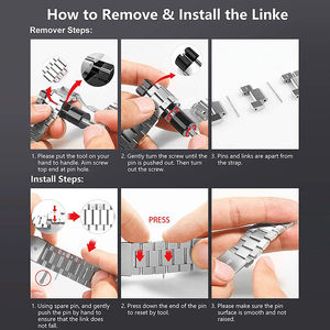 Correa de Reloj de Acero Inoxidable de Lujo para Apple 38/40/41/42/44/45/49mm, Correa de Reloj Inteligente para Hombre para <span class=keywords><strong>Iwatch</strong></span> 11 10 9 8 7 6 5 4 3 2 Ultra - Product Image 6