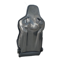 Siège baquet en cuir PVC MASSAIT, fibre de carbone, pour course automobile