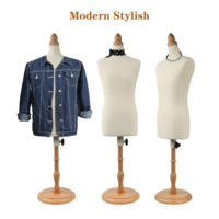 Mannequin demi-corps DE-LIANG Mini 1/2 taille homme, entièrement piquable, vente en gros, modèle en mousse pour couture, confection de vêtements