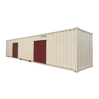 Entrepôt modulaire en panneaux sandwich d'acier pour atelier extérieur, unité de stockage, conteneur de stockage avec porte à enroulement