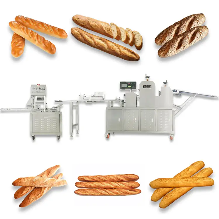 Máquina automática para hacer pan, máquina de baguette de alta capacidad, línea de producción de pan francés