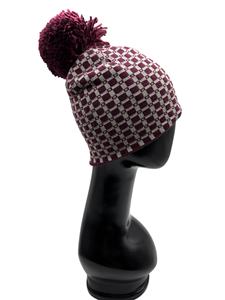 หมวกบีนนี่ลายตารางเงา ดีไซน์ยอดเยี่ยม ขนาด 56-58 ซม. ผลิตจากอะคริลิก 96% และเมทัลลิก 4% ถักแบบลำลองสำหรับผู้ใหญ่ - Product Image 3