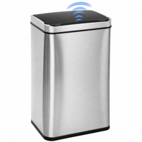 Poubelle automatique 30L - 80L en acier inoxydable avec capteur intelligent, bac à déchets, poubelle de cuisine intelligente