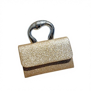 New Cross-border High-class Shiny <b>Small</b> Square PVC Fairy Clutch Crossbody Evening <b>Bag</b> Cover Tanjing - Product Image 1