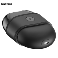 Rasoir Électrique Rotatif USB Professionnel Trueman, Lames Japonaises Jumelées, IPX7, Rechargeable, 60 min, Lavable, Pour Maison et Hôtel