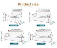 Nouvelle Housse de Canapé Lavable 100% Polyester, Couverture Complète Universelle, Épaissie, Anti-rayures pour Chat, Toutes Saisons, Résistante à l'Usure