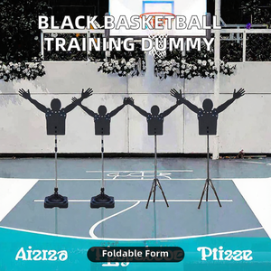 Maniquí de Entrenamiento Plegable para Baloncesto, Color Negro, para Práctica en Cancha - Product Image 2