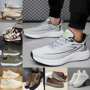 Chaussures de sport pour hommes, styles populaires et très demandés, tendance rétro 2026, chaussures plates décontractées à coupe basse, en stock - Product Image 1