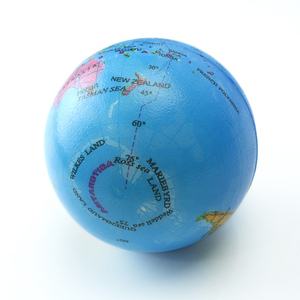 Mainan edukasional terapi bola bumi bulat bola melenting bola latihan tangan bola peta dunia dunia, tinggi kecil bola memantul - Product Image 2