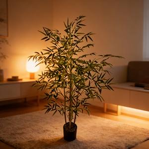 Planta artificial de bambú en maceta, bonsái artificial de bambú - Product Image 3