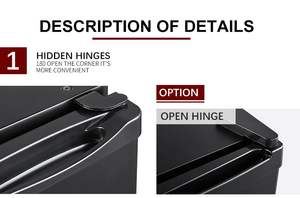 Réfrigérateur-<span class=keywords><strong>congélateur</strong></span> miniature à porte vitrée de <span class=keywords><strong>classe</strong></span> énergétique nouvelle génération BG-93 homologué DOE - Product Image 6