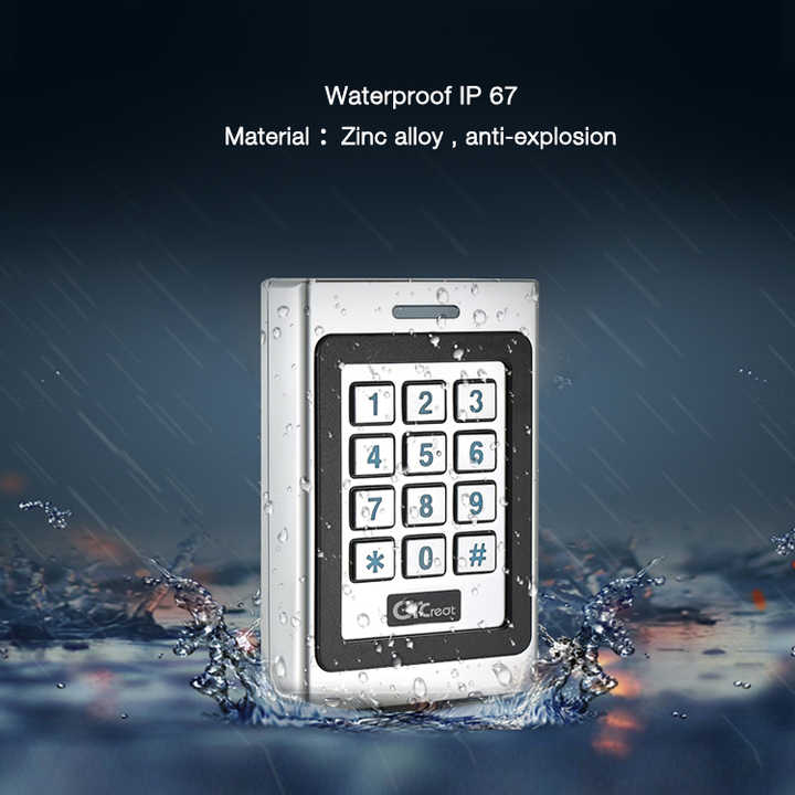 125KHZ EM Access Control Standalone WG26 Waterproof Keypad