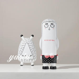 Décorations d'intérieur modernes et minimalistes en résine, style dessin animé mignon, pour chambres d'enfants, salons, entrées, armoires et meubles TV - Product Image 4