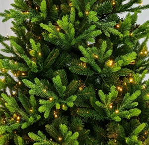 <span class=keywords><strong>Sapin</strong></span> de Noël en PVC/PE de 210 cm (7 pieds) avec LED blanc chaud, couleur blanc luxe, prix de gros, pour décoration de Noël - Product Image 6