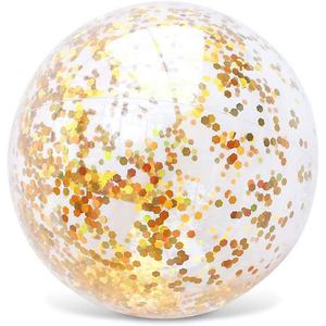 Colorful Transparent <b>Inflatable</b> PVC Beach Ball Glitter Beach Ball Confetti Ball for Summer Beach Pool and Party - Product Image 5