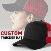 Gorra Trucker Personalizada de Malla Sublimada con Bordado 3D de Velour, la Más Popular del Mercado