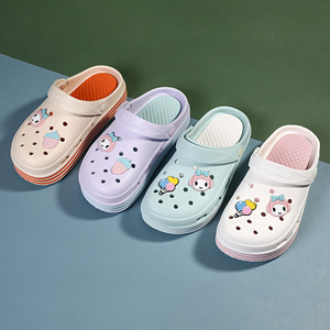 Candy Color Crocs <b>Clogs</b> EVA Sole Soft Comfort Outdoor Beach Shoes 35-40 Women's Mules - Product Image 1