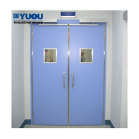 Puerta Seccional Automática de Acero Anticorrosión de Diseño Moderno para Cuartos Limpios Médicos, Fabricada por un Fabricante de Seguridad