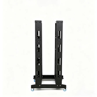 Rack de serveur mobile 19 pouces à deux colonnes et double rail, profondeur 600 mm, en acier laminé à froid SPCC, 15U 550*800*600MM